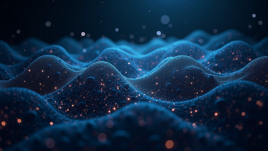 AI visualization with layers of neural networks