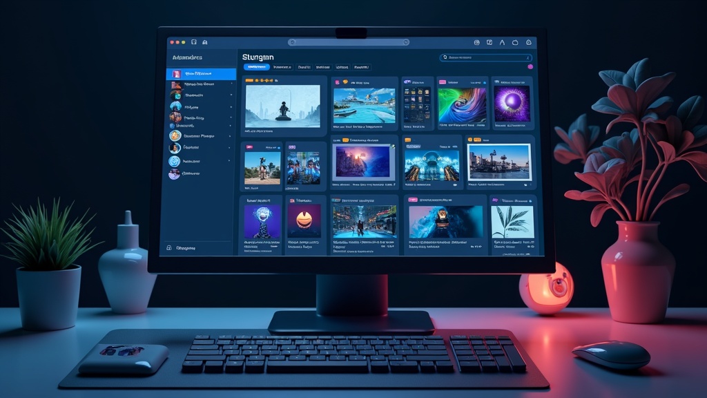 Imaginative AI video creation workspace