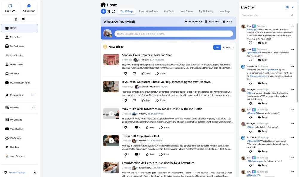 start an online business with wealthy affiliate