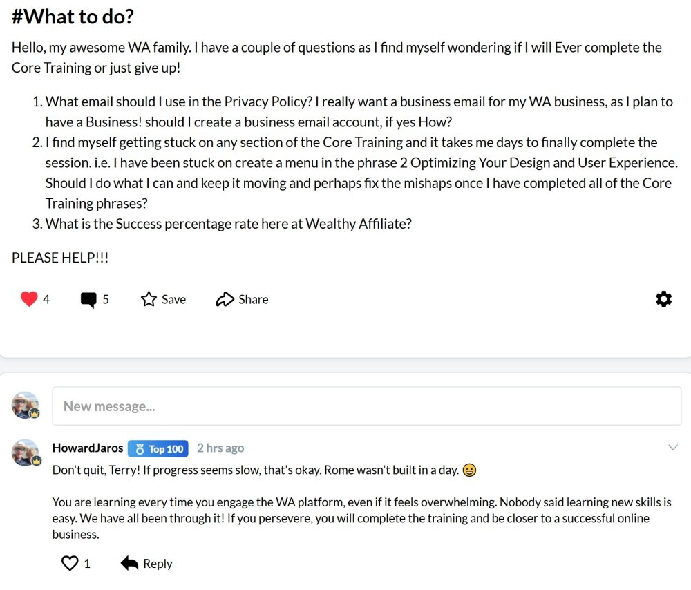 starting an online business with wealthy affiliate