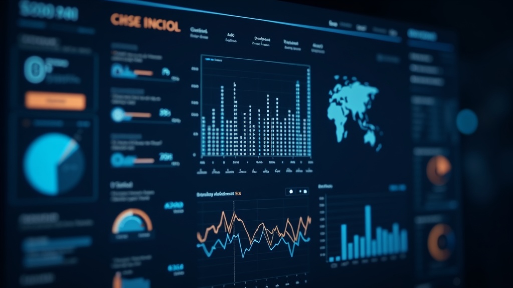 AI concept analyzing digital marketing data charts