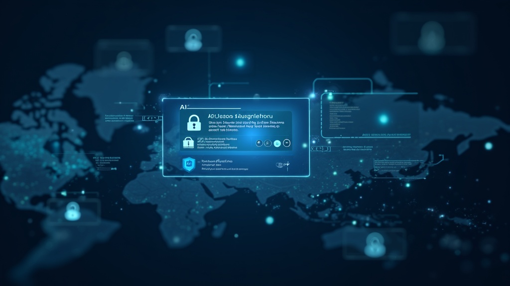 AI engine generating multiple content strategies on rotating screens