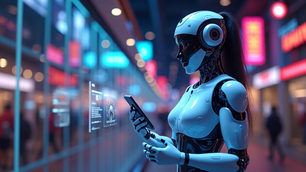 Bright and crisp illustration of chatbot brainstorming affiliate marketing strategies